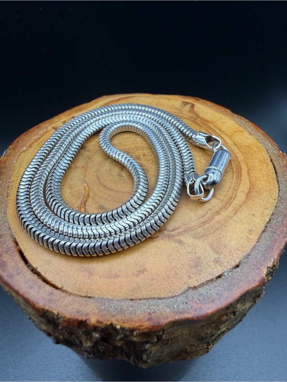 15.8g - 18” Sterling Silver 3 MM Thick Snake Chain Necklace